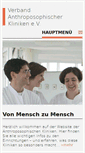 Mobile Screenshot of anthro-kliniken.de